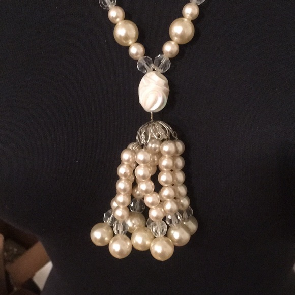 Vintage Statement Chandelier Necklace with Matching Drop Earrings - Picture 3 of 10